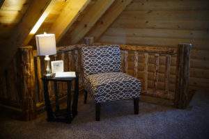 sitting room in bedroom loft